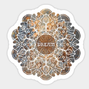 DREAM Mandala Art Sticker